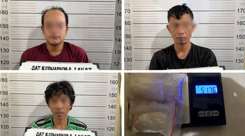 Dokumentasi Tersangka Sat ResNarkoba lahat