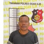 terduga pelaku pembunuhan di Desa Pering, Kecamatan Indralaya Utara, Kabupaten Ogan Ilir, Sumatera Selatan