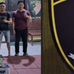 pelaku kasus pencurian dengan pemberatan di SPBU Meranjat III, Ogan Ilir. Pelaku ditangkap bersama sejumlah barang bukti.