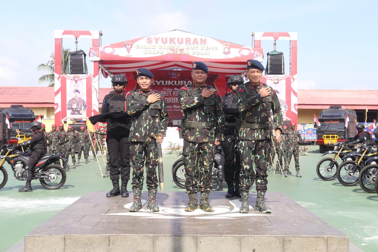 Kapolda Sumsel Pimpin Syukuran HUT Ke-80 Brimob di Mako Satbrimob Palembang